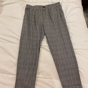 Women’s Grey Plaid Pants